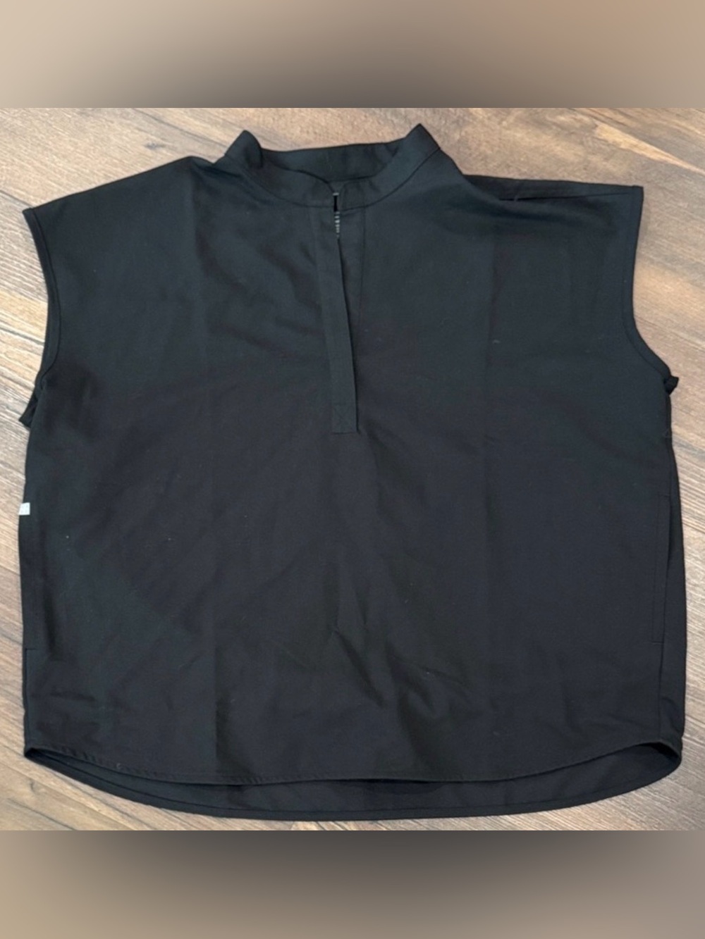 Figs Scrubs Sleeveless Oversized Womens XL Technical Collection Top Charcoal Blk